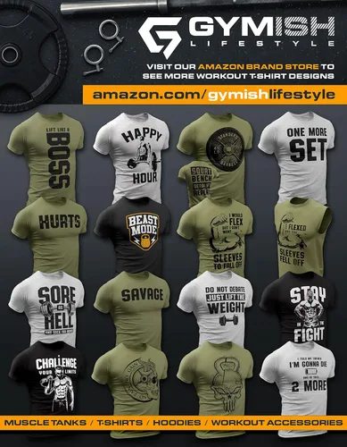 Miniatura 7 de Gymish Lifestyle Workout Funny Mens Shirt, Deadlift Gym, Motivational Weight Lifting Gift T-Shirt