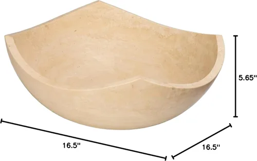 Miniatura 10 de Eden Bath EB_S027BT-H - Fregadero de recipiente con bordes arqueados, color beige