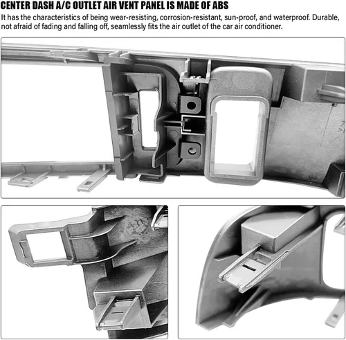 Miniatura 4 de Embellecedor de ventilación con marco de inserción para Toyota Prado Land Cruiser Lexus GX470 2003-2009, panel de salida de ventilación