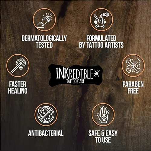 Miniatura 2 de INKredible Glow Salve + lociones curativas para tatuajes de cuidado posterior (paquete de 2)