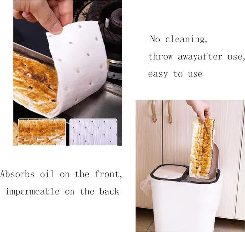 Miniatura 6 de 12 filtros de grasa papel campana extractora de papel, cocina restaurante cocina máquina de cocina filtros de grasa papel carbono universal campana