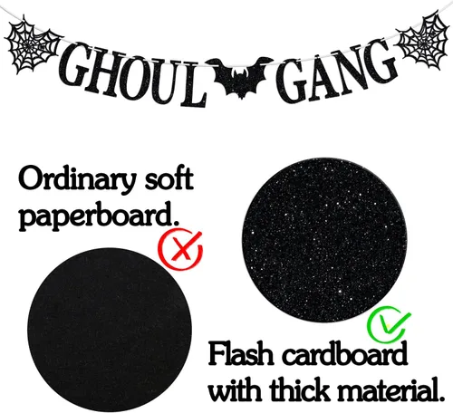 Miniatura 2 de Cartel de Ghoul Gang, accesorios para fotos de fiesta de noche de Halloween, temática de fantasmas de terror, suministros de decoración de fiesta