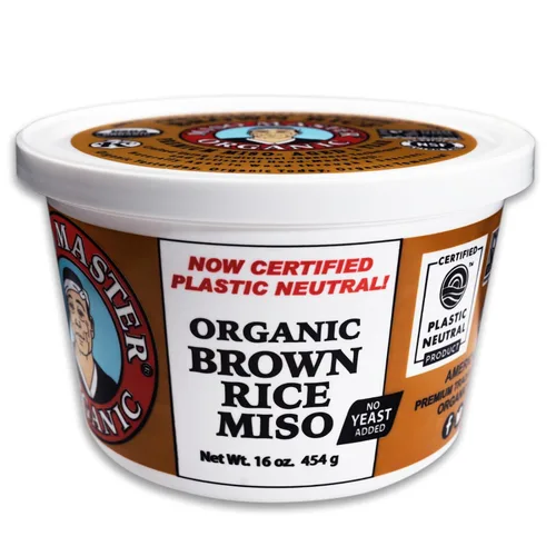 Miniatura 12 de Miso Master Miso orgánico de garbanzos, sin soja, sin gluten, orgánico, sin OMG, vegano, kosher, pasta de miso blanca vegana, tubo de 16 onzas