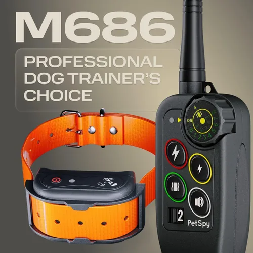 Miniatura 2 de PetSpy Collar de choque Premium para entrenamiento de perros, con vibración, choque y pitido, recargable e impermeable, E-collar, El mejor