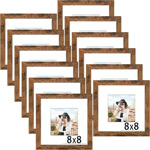Miniatura 109 de Picrit - Juego de 12 portarretratos de 4 x 6 pulgadas, para fotos de 3.5 x 5 con paspartú o 4 x 6 pulgadas sin paspartú, marcos para colgar