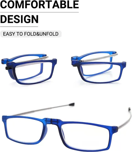 Miniatura 3 de LUFF Folding Reading Glasses for Men Readers for Women Anti Blue Light Glasses