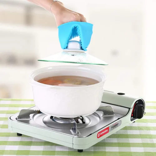 Miniatura 6 de NEPAK 4 pares de agarres de silicona para cocinar y hornear