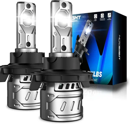 Miniatura 13 de NOVSIGHT Bombillas H4/HB2/9003 actualizadas, 400% de brillo, bombillas antiniebla H4, instalación rápida HB2/9003, paquete de 2