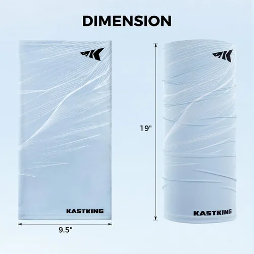 Miniatura 7 de KastKing Ultimate Angler Polaina de Cuello, Máscara Solar UPF 50, Polainas Solares para Hombres y Mujeres, Tecnología Hydrocool, Pesca, Senderismo