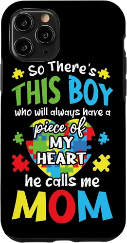 Miniatura 26 de Funda para iPhone 11 Boy Calls Me Mom Heart Colorido Puzzle Autismo