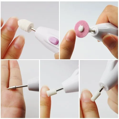 Miniatura 3 de Profesional de la forma de la pluma del clavo del taladro del arte del archivo eléctrico de la manicura fija