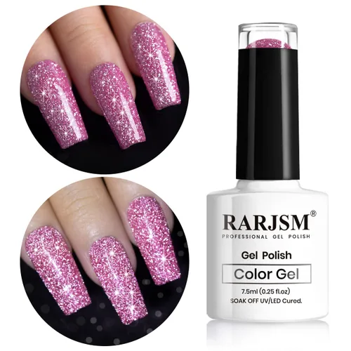 Miniatura 36 de RARJSM - Esmalte de uñas de gel con purpurina, de color verde oliva, brillante y brillante, para manicura DIY y salón de uñas, requiere secado