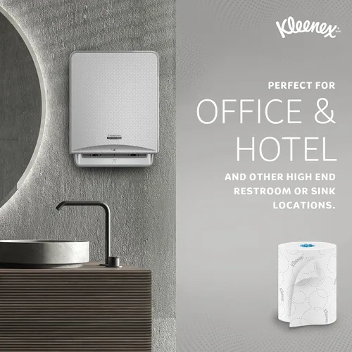 Miniatura 5 de Kleenex Toallas de Papel en Rollo Duro Profesionales, a Granel (54471), Enrollado Duro, Diseño Elevado, Bolsillos de Absorción Premium, Blanco