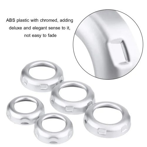 Miniatura 5 de Acouto 5 Uds. Cubierta de anillo para interruptor de aire acondicionado lateral interior para Discovery 4 LR4 2009-2016 para deporte 2010-2013