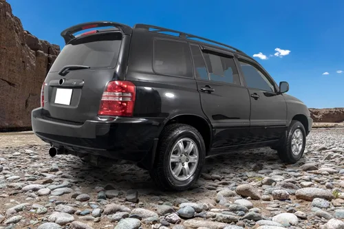 Miniatura 3 de IKON MOTORSPORTS - Visera de ventana compatible con Toyota Highlander 2001-2007, estilo delgado, tinte de humo oscuro, pantalla acrílica, protección