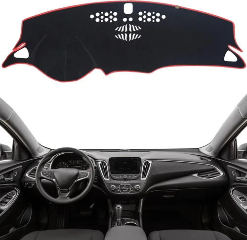 Miniatura 19 de Cubierta del Tablero Alfombrilla del Salpicadero Ajuste para Chevy Equinox 2024-2018 (Sin Modelos HUD), Alfombrilla del Tablero del Coche Negro