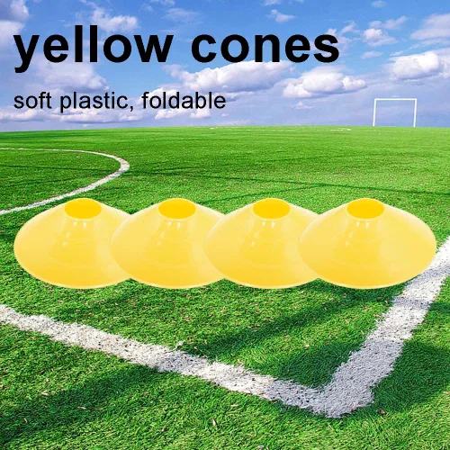 Miniatura 4 de Juego de fútbol con bandera para jugadores, 14 cinturones resistentes y duraderos con 42 banderas, 4 conos adicionales y 1 bolsa con cordón