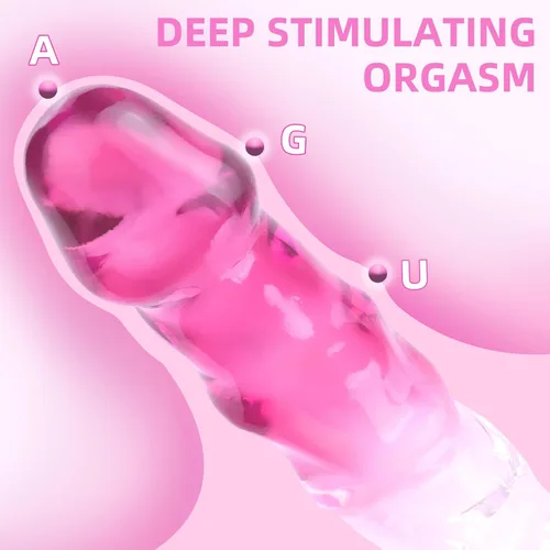 Miniatura 4 de Juguete sexual realista consolador rosa para mujeres – TUFEEL G Spot Juguetes para adultos, pene transparente degradado con fuerte ventosa, polla