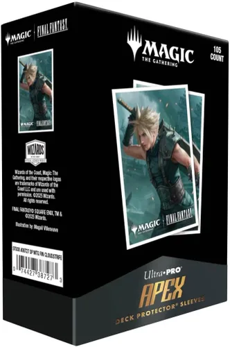 Miniatura 2 de Ultra PRO - Fundas Protectoras Final Fantasy x Universes Beyond Cloud, Soldado Ex-105ct APEX para Magic: The Gathering Accesorios para Juego