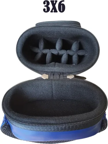 Miniatura 7 de Estuche de transporte para palo de billar Champion 2x4, 3x6 de nylon/piel sintética, 4S2B, 6S3B Púrpura