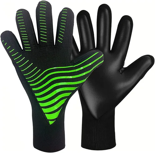 Portero de fútbol con guantes de portero antideslizantes para adultos, hombres/mujeres, guantes de fútbol sin muñeca con agarre fuerte, palmas