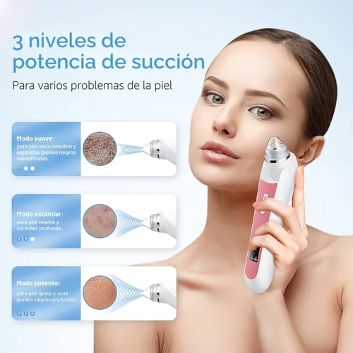 Miniatura 5 de Aspiradora Removedora de Puntos Negros, Aspiradora de Poros con Interfaz USB, Herramienta de Extracción de Puntos Negros con Cámara para Hombres
