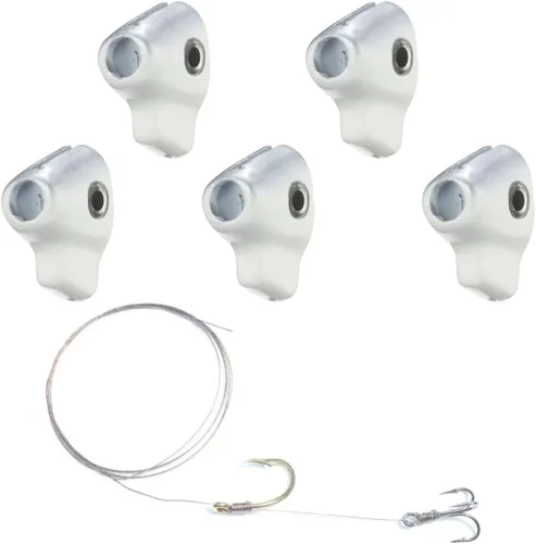 Miniatura 10 de Ballyhoo - Señuelos de arrastre con aparejo offshore gratuito incluido para Mahi Mahi Dolphin Dorado Wahoo Marlin Atún Offshore Big Game Señuelos