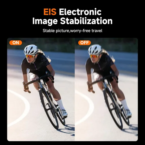Miniatura 6 de SVBONY Cámara de bicicleta con pantalla inteligente, cámara de acción 4K60fps con rastreador GPS, velocímetro/odómetro, antivibración, luces