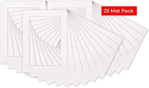 Miniatura 232 de 8.5x11 Mat for 11x14 Frame - Precut Mat Board Acid-Free Brown 8.5x11 Photo Matte Made to Fit a 11x14 Picture Frame, Premium Matboard for Family