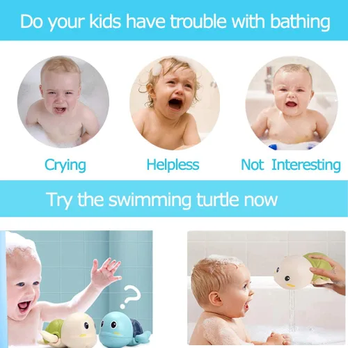 Miniatura 3 de Juguetes de baño para bebés, juguetes de tina de tortuga, juguete para bebés de 6 a 12 meses, tortugas flotantes para niños y niñas, baby shower