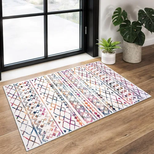 Miniatura 47 de KUTA Alfombras Boho para pasillos de 2.6x10 pies, alfombra de pasillo marroquí lavable, antideslizante, vintage, gris, alfombras de cocina, ultra