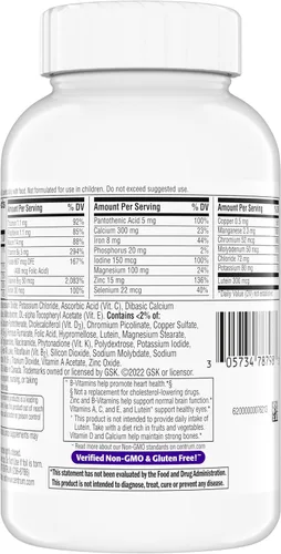 Miniatura 13 de Centrum Minis Silver Multivitamínico para mujer 50 Plus, suplemento multimineral con vitamina D3, vitaminas B, ingredientes sin OMG, apoya