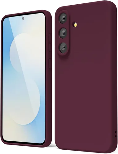 Miniatura 231 de oakxco Funda para teléfono Samsung Galaxy S21 Ultra con agarre de silicona líquida, bonita funda delgada y delgada de goma suave de TPU lisa