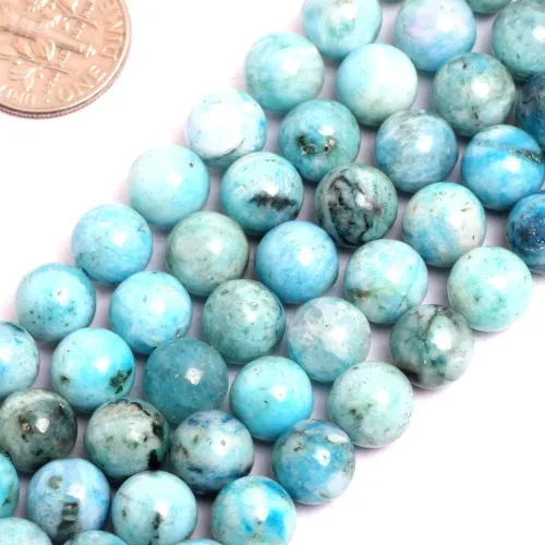 Miniatura 131 de GEM-Inside - Cuentas sueltas de ágata verde con bandas de energía natural, cuentas de energía natural para hacer joyas, 0.315 in, redondas, 15 Ágata