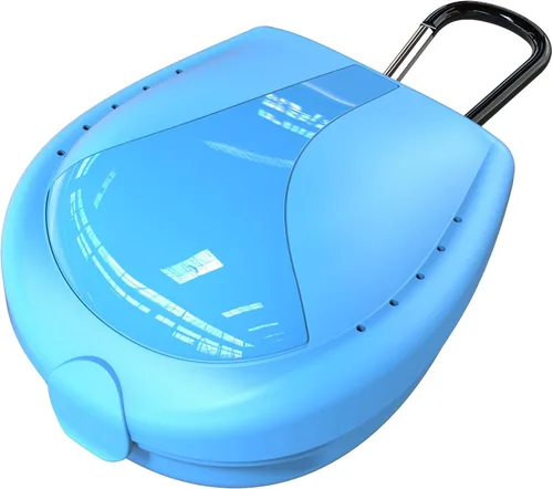 BVN Funda de protección bucal para deportes, caja de almacenamiento portátil de ABS con tapa segura para fútbol y baloncesto, soporte higiénico, sin