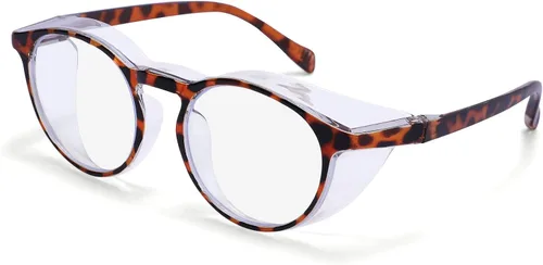 Miniatura 10 de Gafas protectoras de seguridad, lentes claros a prueba de empañamiento/rayones, para hombre, marco transparente Rosado