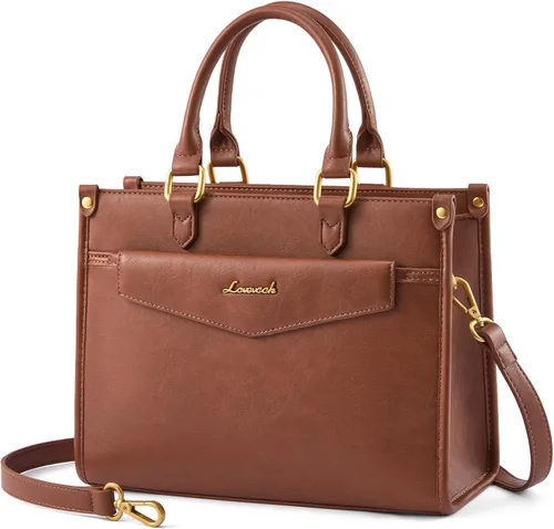 Miniatura 9 de LOVEVOOK Bolsos y carteras para mujer, cartera de moda tipo satchel, bolso cruzado de cuero sintético con asa superior para el hombro para damas