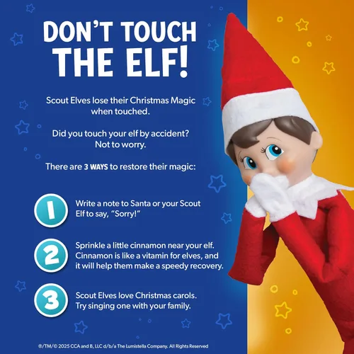 Miniatura 7 de The Elf on the Shelf: Una Tradición Navideña - Muñeca Elfo de las Girl Scouts con Ojos Marrones - Incluye Libro de Cuentos Artísticamente Ilustrado
