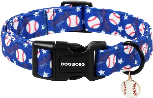 Miniatura 40 de DOGWONG Collar de Algodón Navideño para Perro, Collar de Perro Rojo de Papá Noel, Collares Duraderos para Mascotas de Fiestas Navideñas, Lindo Rojo