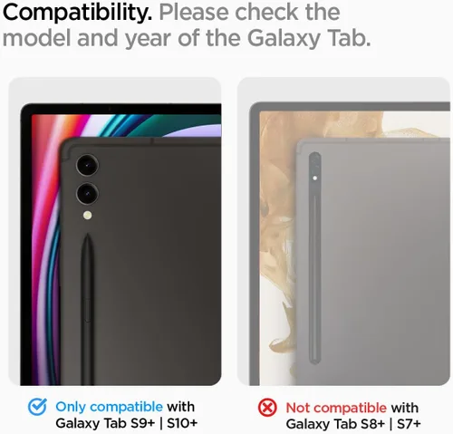 Miniatura 2 de Spigen Protector de pantalla de vidrio templado [GlasTR EZ FIT] diseñado para Galaxy Tab S9 Plus/Galaxy Tab S10 Plus