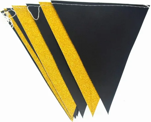 Miniatura 3 de MerryNine Banderines de bandera triangular, paquete de 3 banderines de estilo vintage de 30 pies para bodas, baby shower, eventos y fiestas, 45