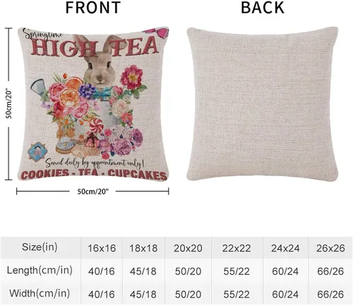 Miniatura 46 de Divertidas fundas de almohada de gnomo de Pascua, huevos de Pascua, zanahorias, divertidas fundas de almohada de 16 x 16 pulgadas, decoración