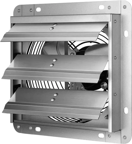 Miniatura 22 de iPower Ventilador de escape de obturador de 10 pulgadas de aluminio, alta velocidad 1650RPM, 820CFM, 1 paquete, plateado