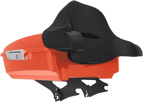 Miniatura 271 de King Tour Pack para Harley Alpine Green, cierre de paquete turístico, portaequipajes superior, soporte de montaje negro, placa de metal para Harley