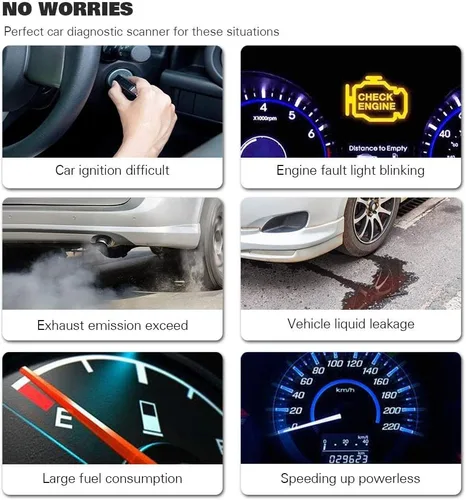 Miniatura 5 de KONNWEI Escáner OBD2 KW310 con funciones OBDII completas, 10 modos, lector de códigos de falla del motor automotriz, herramienta de escaneo