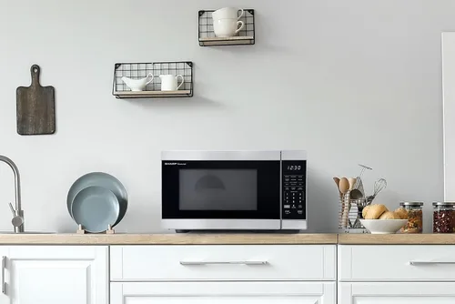 Miniatura 7 de SHARP Horno de microondas de encimera compatible con Alexa certificado por Orville Redenbacher's con plato giratorio Carousel extraíble de 12.4