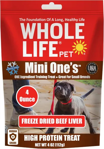 Miniatura 9 de Whole Life Dog Mini Ones - Golosinas liofilizadas para perros, alimentos liofilizados de grado humano, alimentos ricos en proteínas, aperitivos