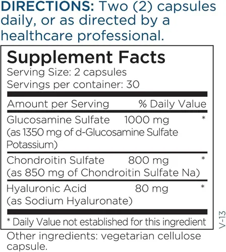 Miniatura 5 de Metabolic Maintenance Glucosamina condroitina con ácido hialurónico - Suplemento de apoyo articular - Soporte para cartílago, hidratación