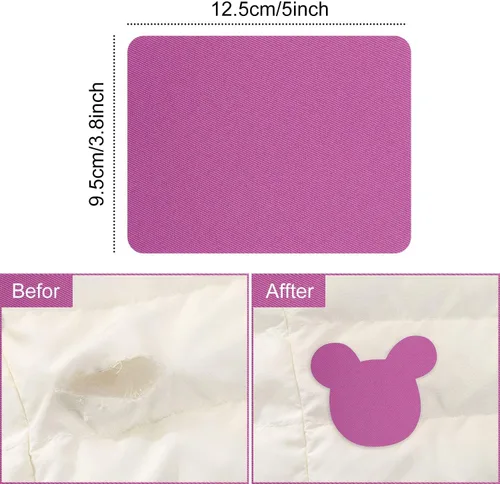 Miniatura 2 de Augshy Parche para planchar, 29 parches para planchar para reparación de ropa, pantalones de mezclilla de 4.9 x 3.7 pulgadas (colorido)