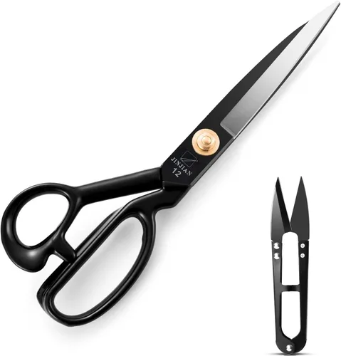 Tijeras de costura, tijeras de costura de tela de 12 pulgadas, tijeras de alta resistencia, corte afilado para manualidades, sastrería, tijeras de